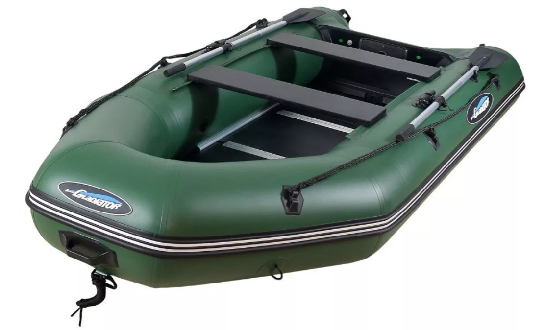 МОТОРНО-ГРЕБНАЯ ЛОДКА ПВХ GLADIATOR А 340 ТК С ФАНЕРНЫМ ПОЛОМ в Бийске