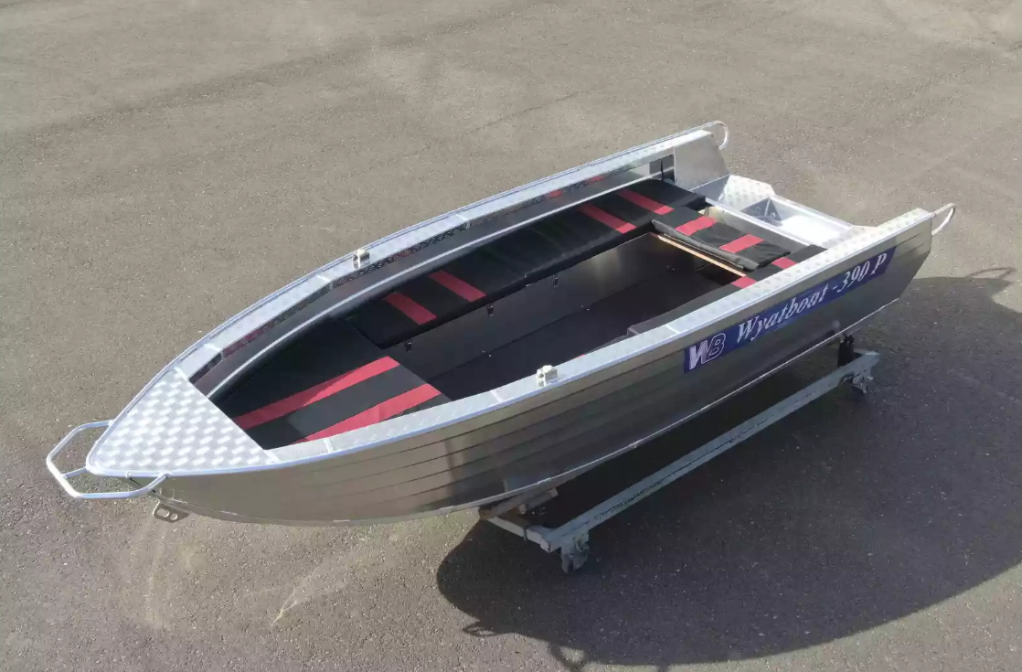 Алюминиевая лодка Wyatboat-390РМ увеличенный борт в Бийске