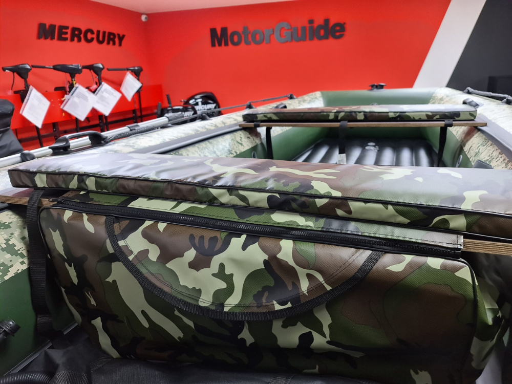 КОМПЛЕКТ МЯГКИХ НАКЛАДОК С СУМКОЙ ДЛЯ ЛОДОК 105Х20 КАМУФЛЯЖ в Бийске