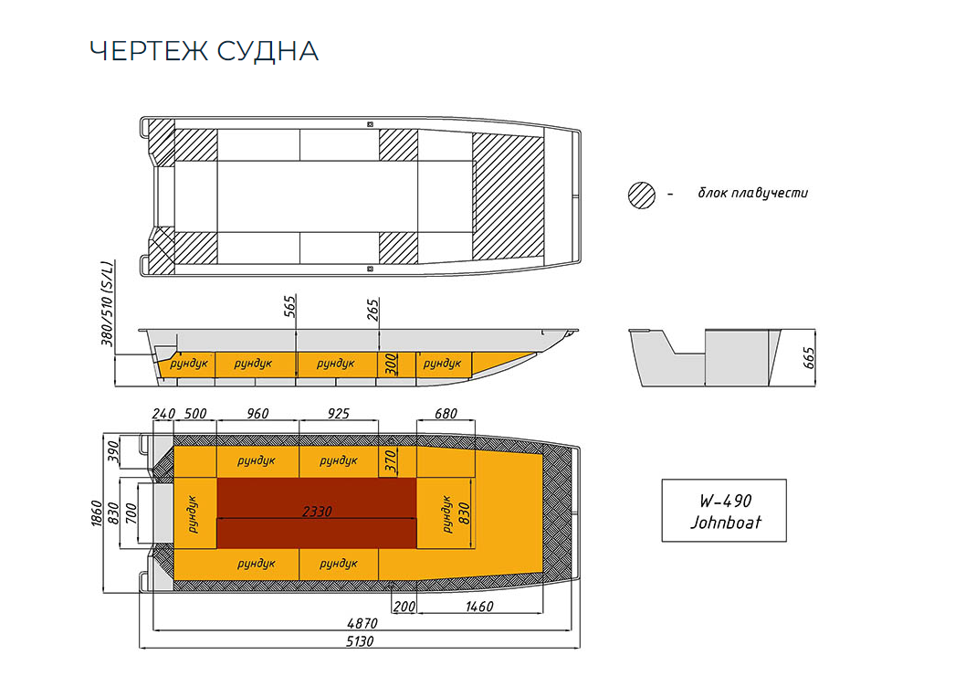 Алюминиевая лодка Wyatboat-490 Jonboat в Бийске
