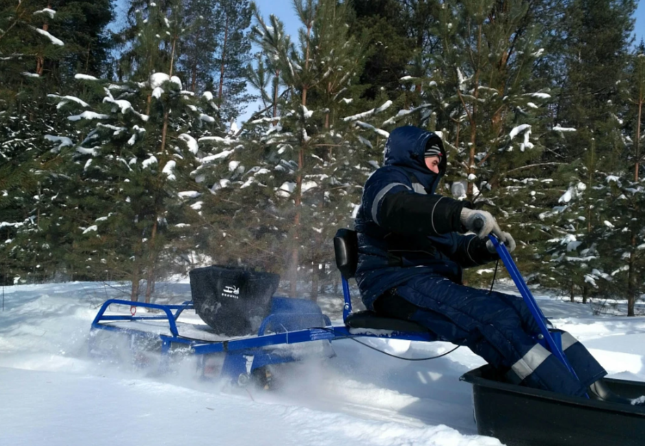 Мотобуксировщик толкач Альбатрос-XL8 с модулем. Без фары, тележки в Бийске