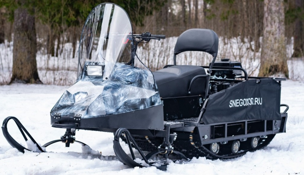 Миниснегоход Бурлак Егерь Экспедитор 15 л.с. , реверс, тормоз, капот белый в Бийске
