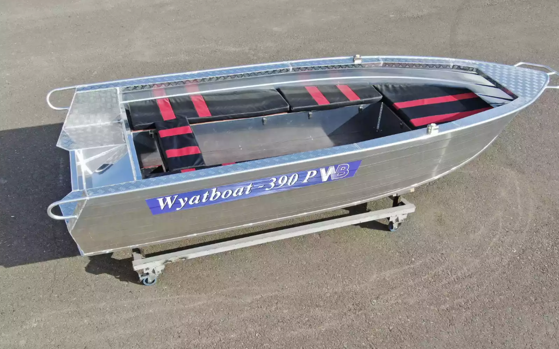 Алюминиевая лодка Wyatboat-390РМ увеличенный борт в Бийске