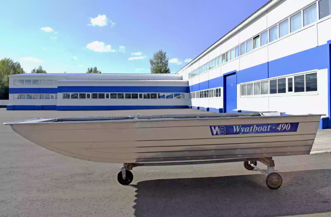 Алюминиевая лодка Wyatboat-490 Jonboat в Бийске