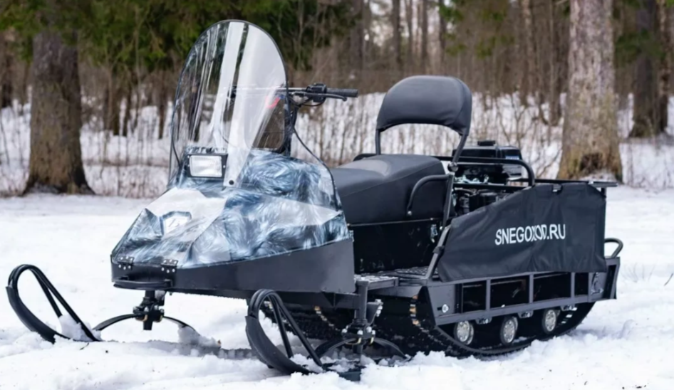 Миниснегоход Егерь Экспедитор 20 л.с. , реверс, тормоз, капот белый в Бийске