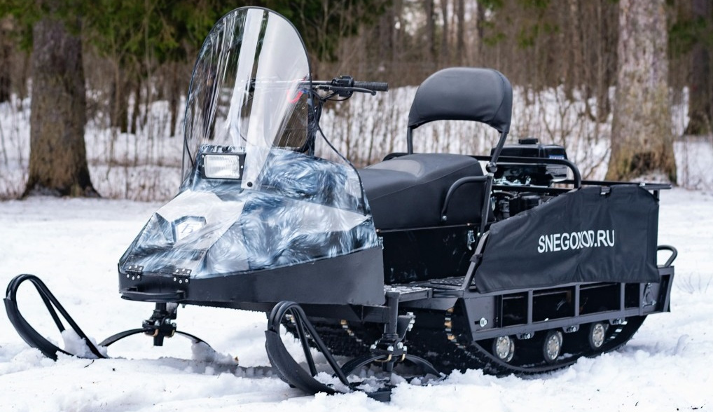 Миниснегоход Бурлак Егерь Экспедитор 15 л.с. , реверс, тормоз, капот белый в Бийске