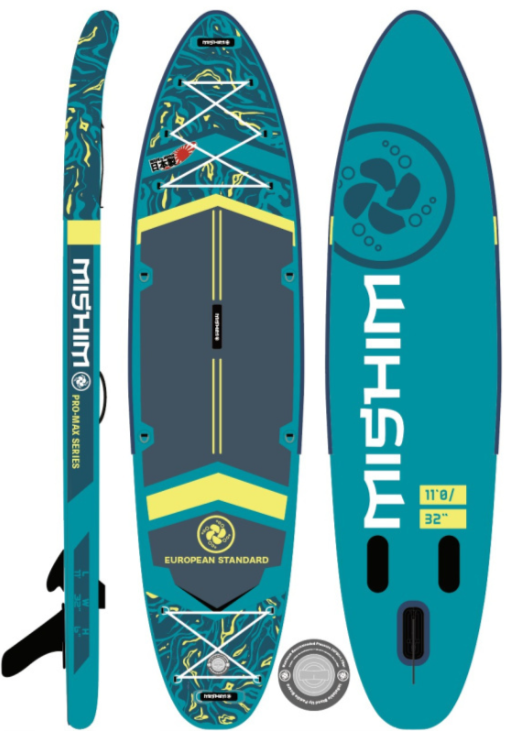 SUP (САП) Доска MISHIMO PRO-MAX Light Teal 11’ (335см) в Бийске