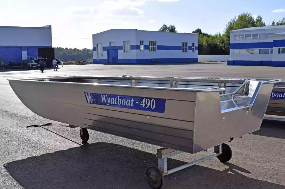 Алюминиевая лодка Wyatboat-490 Jonboat в Бийске