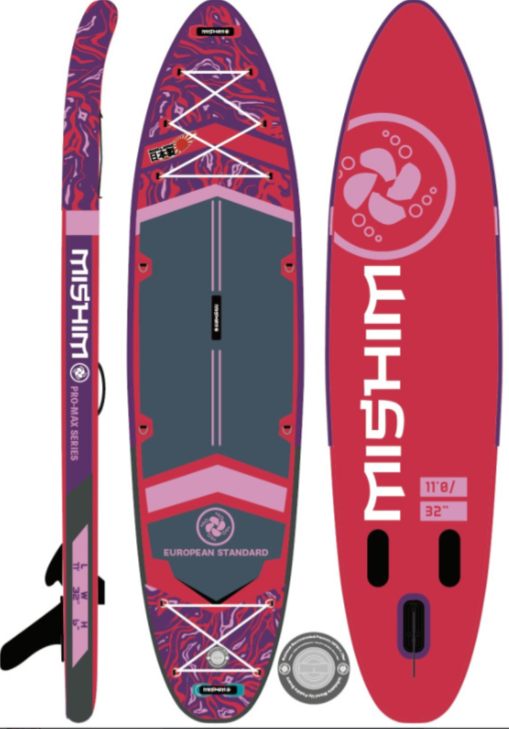 SUP (САП) Доска MISHIMO PRO-MAX Viva Magenta 10.8’ (330см) в Бийске