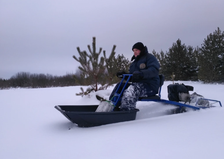 Мотобуксировщик толкач Альбатрос-XL8 с модулем. Без фары, тележки в Бийске