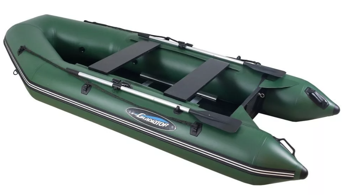 МОТОРНО-ГРЕБНАЯ ЛОДКА ПВХ GLADIATOR А 340 ТК С ФАНЕРНЫМ ПОЛОМ в Бийске