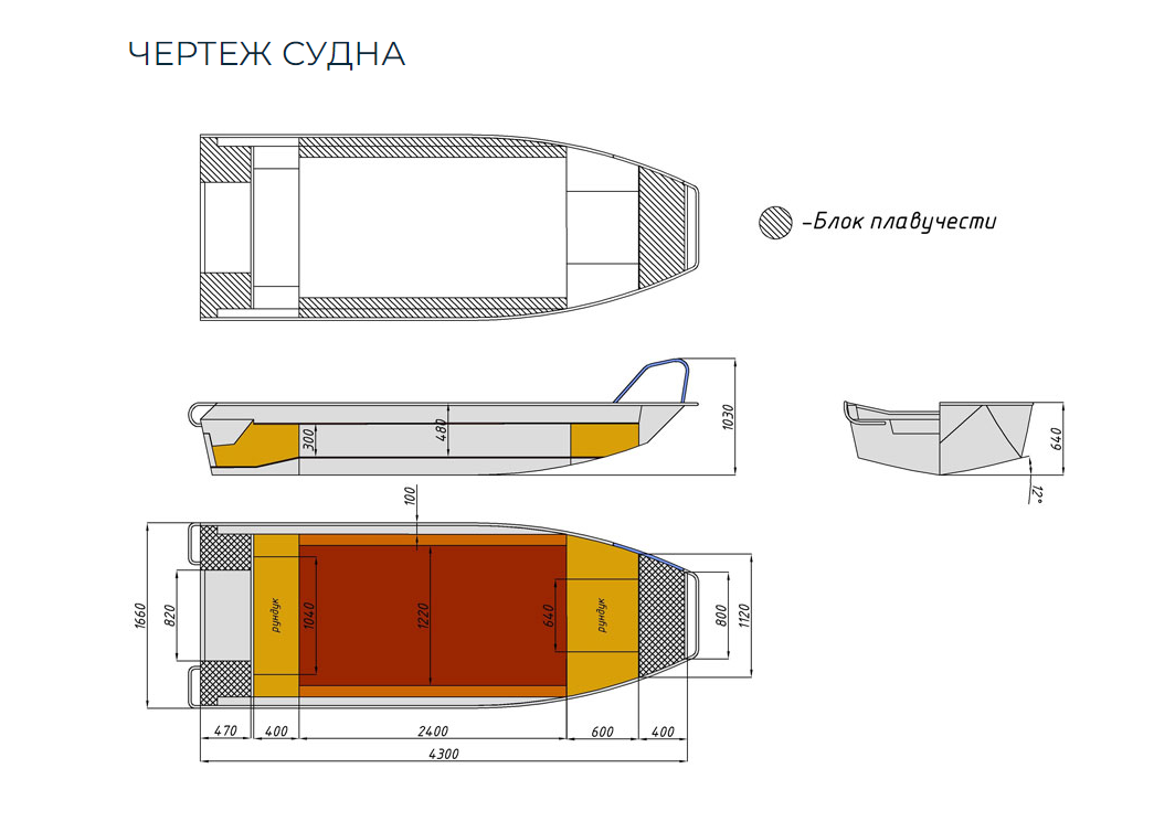Алюминиевая лодка  Wyatboat-430 Master в Бийске