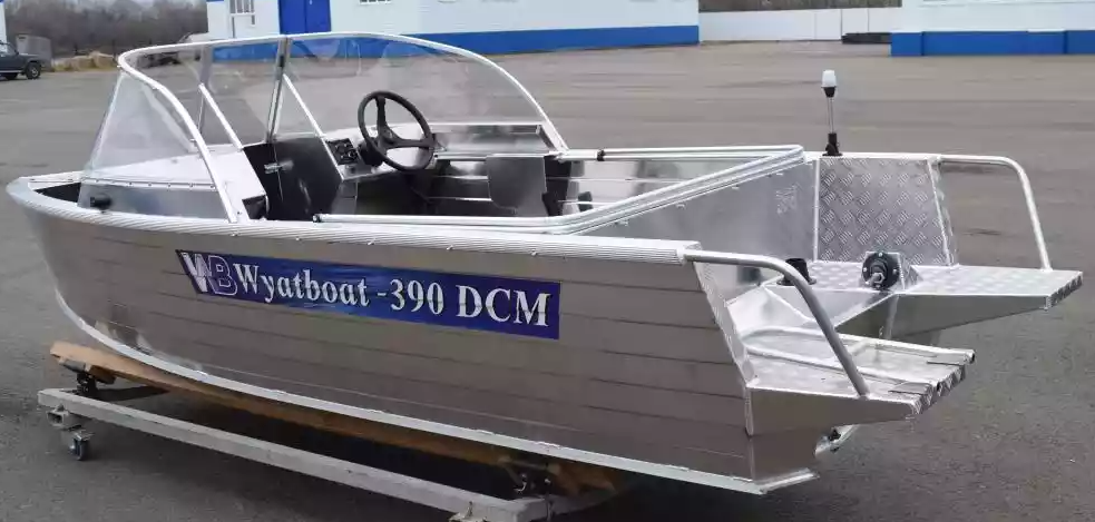 Алюминиевая лодка Wyatboat-390 DCM Увеличенный борт в Бийске