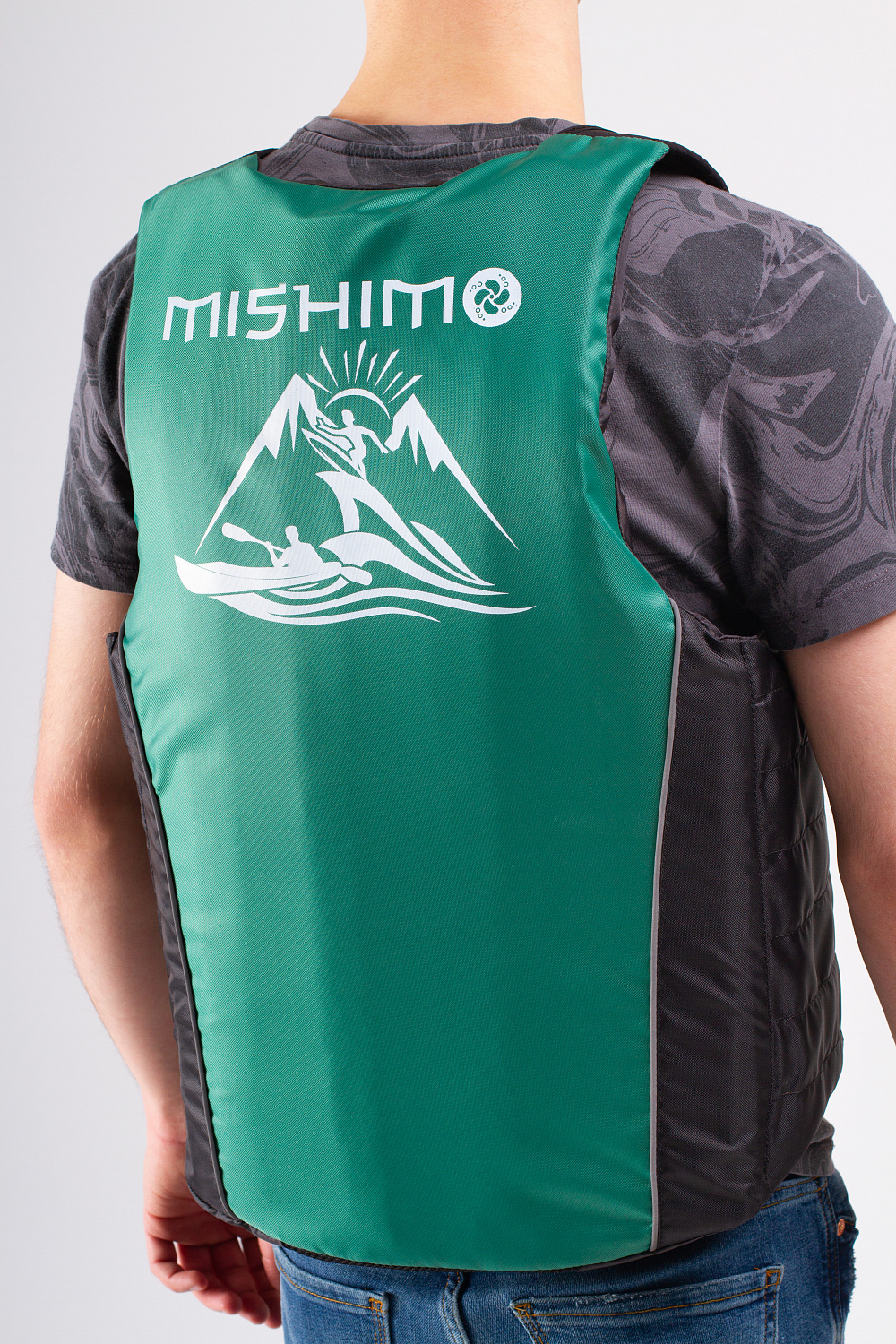 Жилет спасательный MISHIMO PRO Премиум качества Черно-зеленый в Бийске