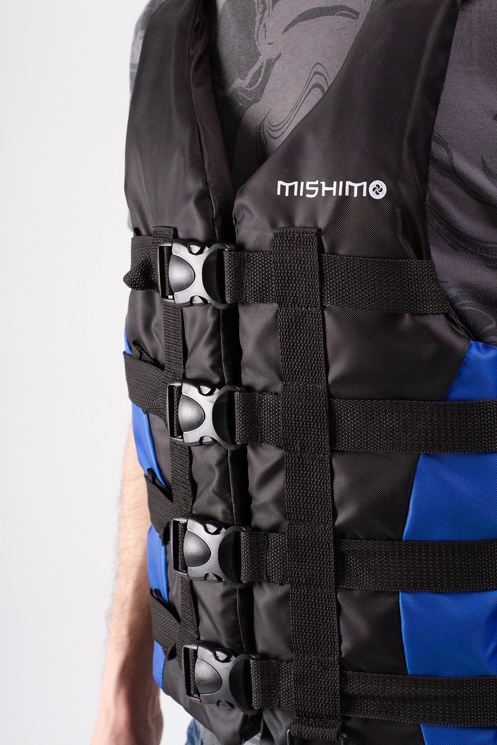 Жилет спасательный MISHIMO PRO Премиум качества Черно-синий в Бийске