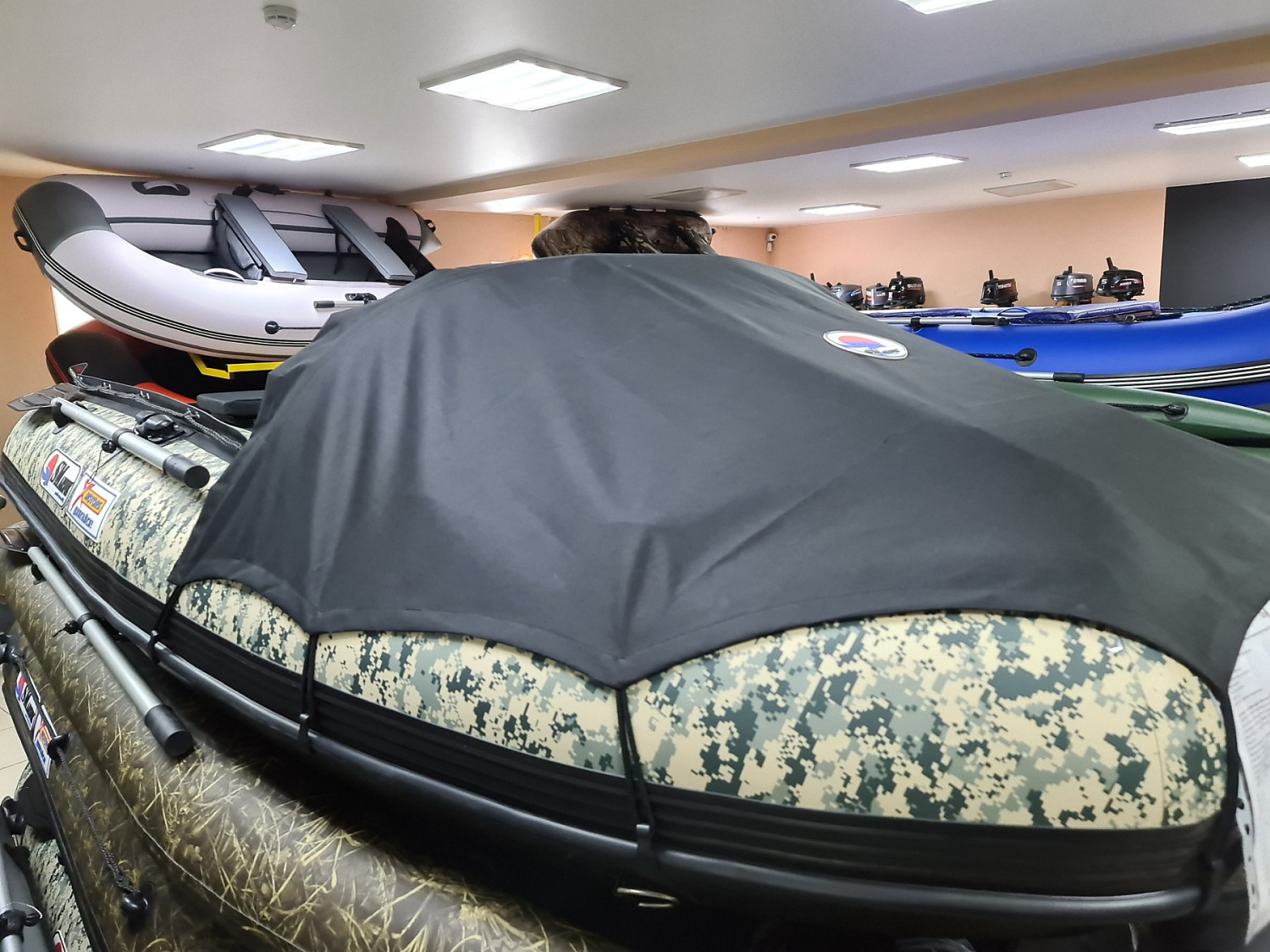 КОМПЛЕКТ НОСОВОГО ТЕНТА К ЛОДКЕ SMARINE AIR MAX 380 ЧЕРНЫЙ в Бийске