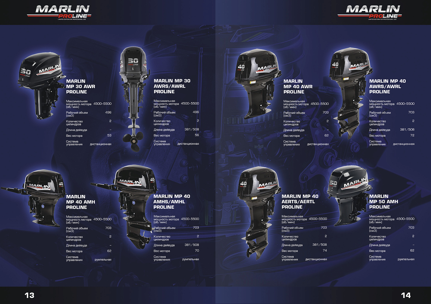 Лодочный мотор MARLIN PROLINE MP 50 AERTS в Бийске