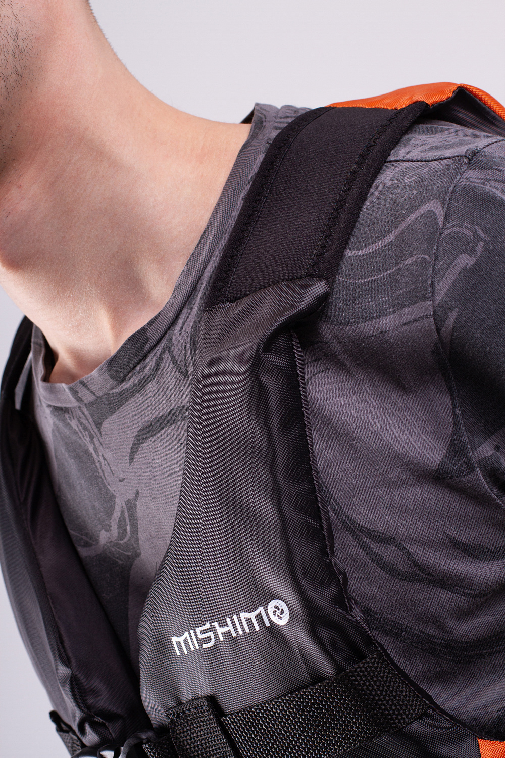 Жилет спасательный MISHIMO PRO Премиум качества Черно-оранжевый в Бийске