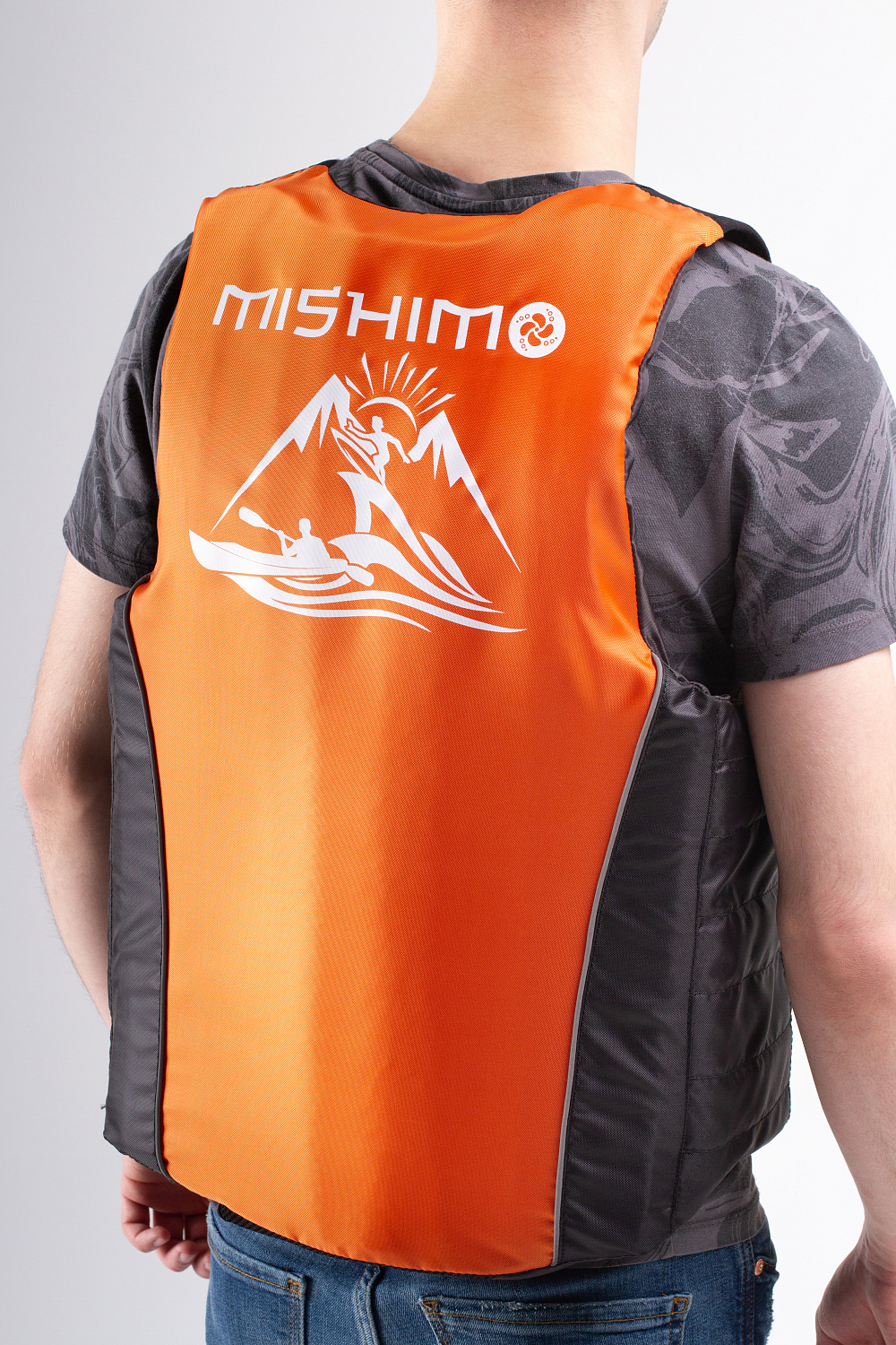 Жилет спасательный MISHIMO PRO Премиум качества Черно-оранжевый в Бийске
