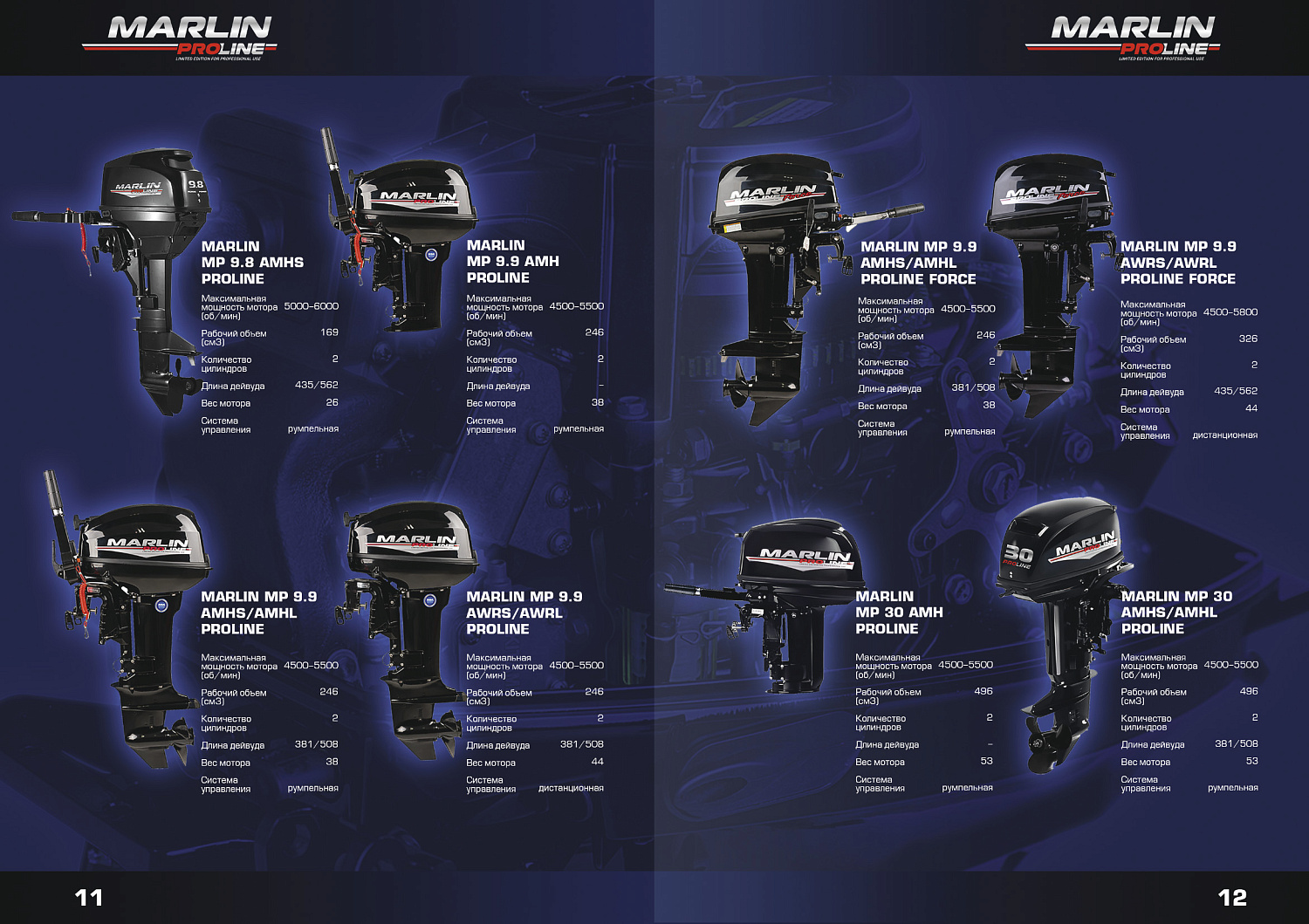 Лодочный мотор MARLIN PROLINE MP 50 AERTS в Бийске